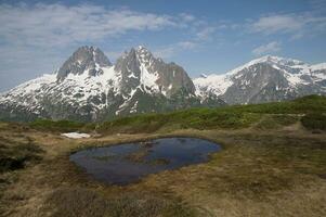 Landscape of the French Alps photo