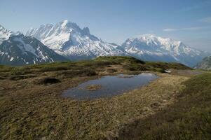 paisaje de el francés Alpes foto