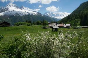 Landscape of the French Alps photo