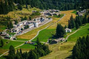 Landscape of the Alps in Italy in summer photo