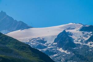 Landscape of the Alps in France in summer photo