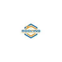 ROOFING LOGO TEMPLATE vector