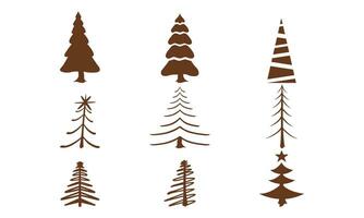 Christmas Tree, Christmas Tree Creative Kids Snow Paper, Christmas Theme Vector Illustration.