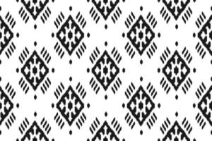 Motif ethnic ikat pattern art. Abstract ethnic ikat seamless pattern in tribal. Mexican style. vector