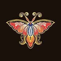 Javanese butterfly icon vector image illustration