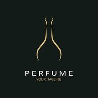 perfume logo vector icono ilustración diseño