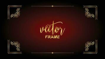 vector flourish ornament vintage floral vector frame