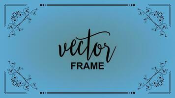 vector flourish ornament vintage floral vector frame