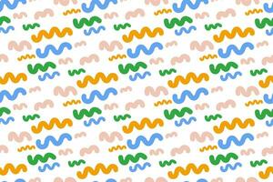 Hand drawn colorful abstract pattern. Creative collage contemporary seamless pattern. Fashionable template for design. vector