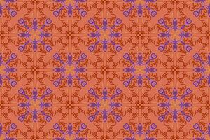 oriental pattern. orange and blue background with Arabic ornaments. Patterns, background and wallpaper for your design. Textile ornament. Vector illustration.