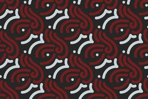 vintage pattern. red, black and white background with vintage ornament. Pattern, background and wallpaper for your design. Textile ornament. Vector illustration.