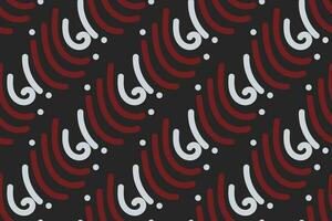 vintage pattern. red, black and white background with vintage ornament. Pattern, background and wallpaper for your design. Textile ornament. Vector illustration.