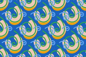 Hand drawn colorful abstract pattern. Creative collage contemporary seamless pattern. Fashionable template for design. vector