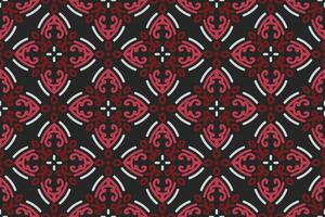 oriental patrones. blanco, rojo y negro antecedentes con Arábica adornos patrón, antecedentes y fondo de pantalla para tu diseño. textil ornamento. vector ilustración.