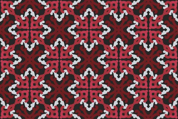 oriental patterns. White, red and black background with Arabic ornaments. Pattern, background and wallpaper for your design. Textile ornament. Vector illustration.
