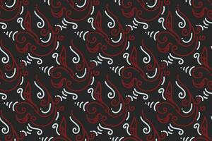 Clásico modelo. rojo, negro y blanco antecedentes con Clásico ornamento. patrón, antecedentes y fondo de pantalla para tu diseño. textil ornamento. vector ilustración.