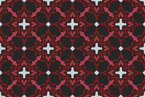 oriental patrones. blanco, rojo y negro antecedentes con Arábica adornos patrón, antecedentes y fondo de pantalla para tu diseño. textil ornamento. vector ilustración.