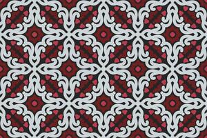 oriental patrones. blanco, rojo y negro antecedentes con Arábica adornos patrón, antecedentes y fondo de pantalla para tu diseño. textil ornamento. vector ilustración.