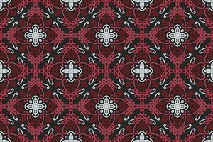 oriental patrones. blanco, rojo y negro antecedentes con Arábica adornos patrón, antecedentes y fondo de pantalla para tu diseño. textil ornamento. vector ilustración.