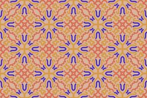 oriental pattern. orange and blue background with Arabic ornaments. Patterns, background and wallpaper for your design. Textile ornament. Vector illustration.