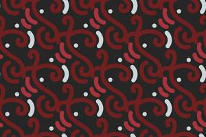 Clásico modelo. rojo, negro y blanco antecedentes con Clásico ornamento. patrón, antecedentes y fondo de pantalla para tu diseño. textil ornamento. vector ilustración.