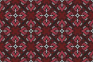 oriental patrones. blanco, rojo y negro antecedentes con Arábica adornos patrón, antecedentes y fondo de pantalla para tu diseño. textil ornamento. vector ilustración.