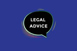 new legal advice modern, website, click button, level, sign, speech, bubble  banner, vector