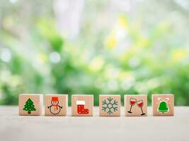 Christmas icons for Christmas decorations background.Christmas icons for Christmas decorations background. photo