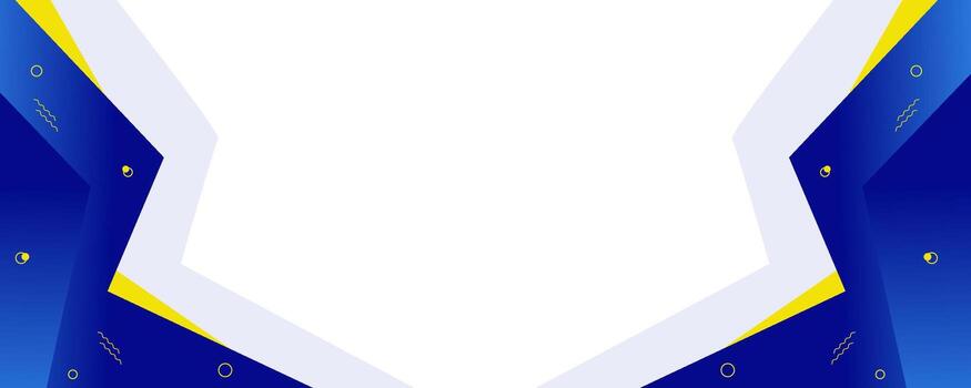 Blue geometric abstract background with white space in the middle vector