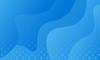 Blue wave background with halftone. Can be used for advertising, marketing, presentation. vector