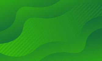 Green gradient dynamic lines background. Modern template design for covers, brochures, web and banners. vector