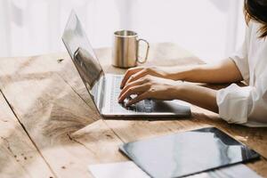Business Man Financial Inspector and Secretary Making Report, Calculating or Checking Balance. Internal Revenue Service Inspector Checking Document Audit Concept photo