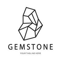 Luxury Polygon Diamond Crystal Line Art,Gem,Gemstone Emerald,Jade,Diamond, Gold, and Precious Jewelry Logo Design vector