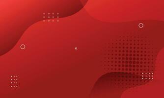 Vector gradient abstract red background with geometric elements