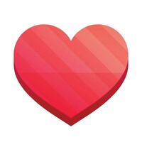 Vector gradient heart on white background