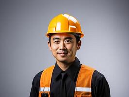 AI Generative Worker with equipments photo