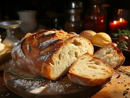 ai generativo panadería pastelería delicioso un pan foto