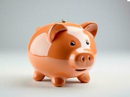 AI Generative isolated piggy bank photo