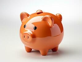 AI Generative isolated piggy bank photo