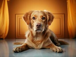 AI Generative Cute sweet dog photo