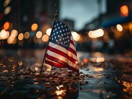 ai generado Estados Unidos bandera foto