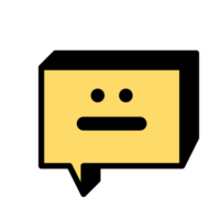 engraçado 3d emoticon bate-papo caixa adesivo png