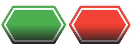 verde e rosso vuoto etichetta pulsante png