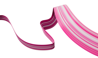 modern färgrik strömma affisch. Vinka flytande form rosa Färg 3d illustration png