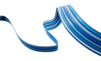 abstract blauw lint 3d illustratie png