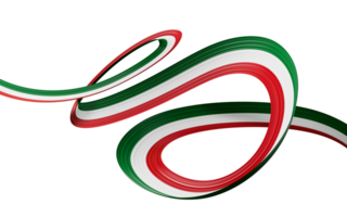 3d Flag Of Kuwait Country 3d Waving Kuwait Ribbon Flag , 3d illustration png