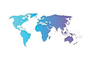 Global network connection. World map point and line composition concept of global business. Vector Illustration