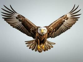 White tailed Eagle spread wings Haliaeetus albicilla AI Generative photo