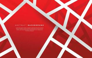 modern red and white abstract background design template vector