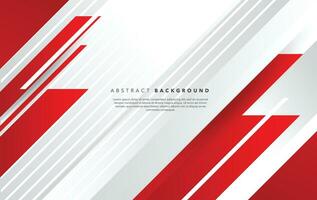 modern red and white abstract background design template vector